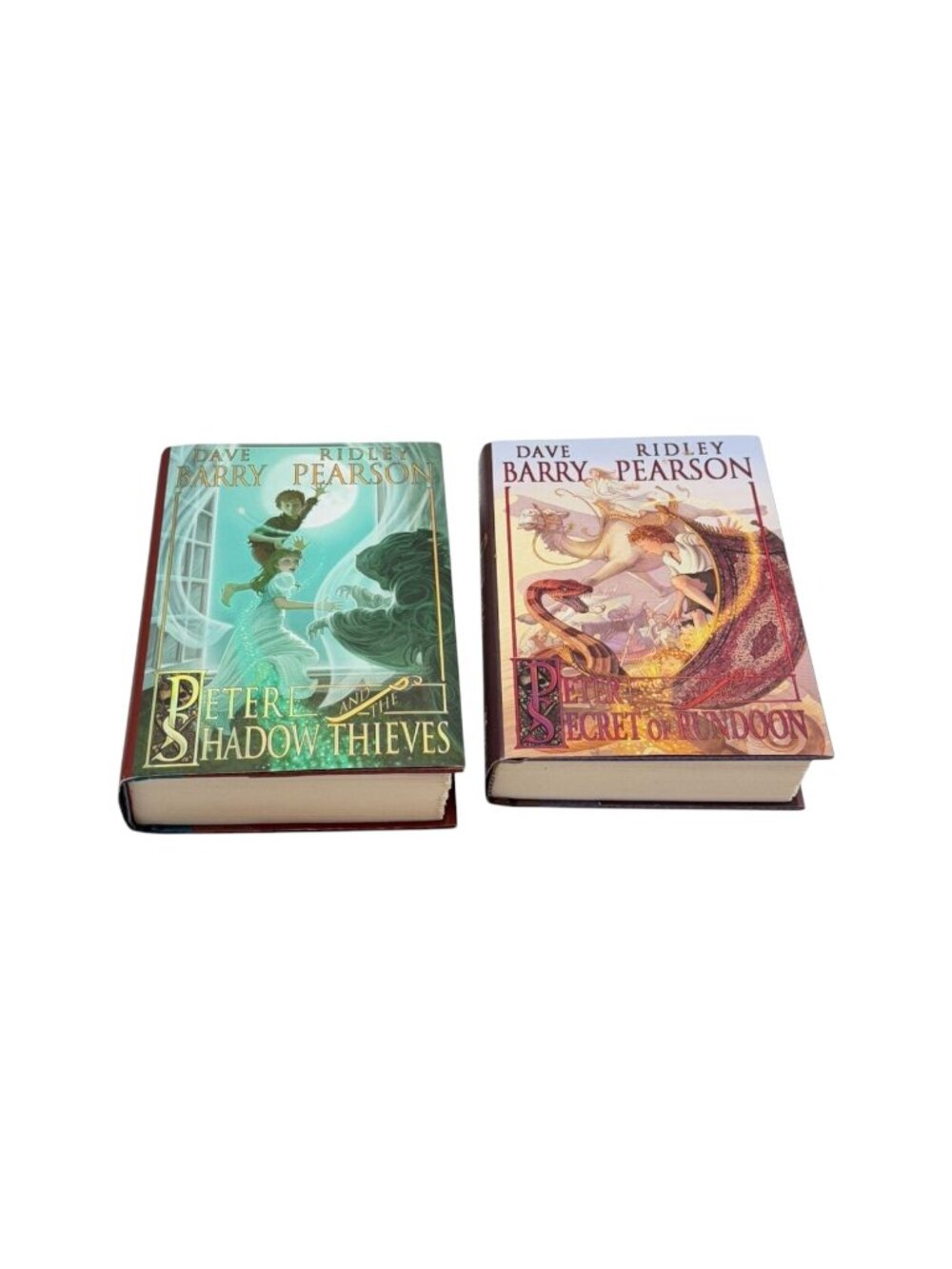 Peter Pan Dave Barry Ridley Lot 2 Rundoon Shadow Thieves Book HC DJ First Ed‎